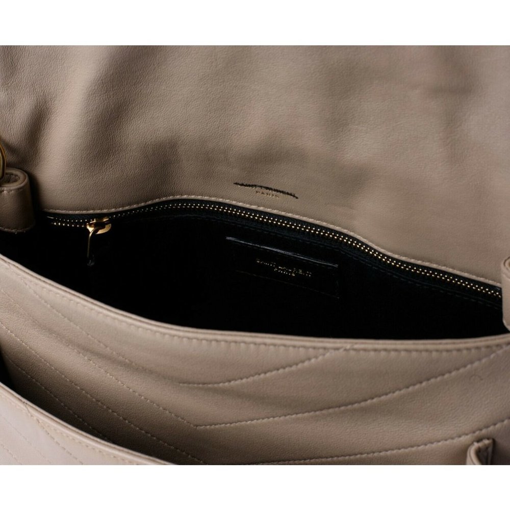YSL Saint Laurent Niki Medium Bag Sac MNG Calfskin Shoulder Bag Purse Dark Beige - Picture 8 of 10